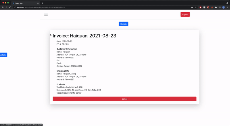 Invoice Management System